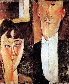 Amedeo Modigliani : Bride and Groom